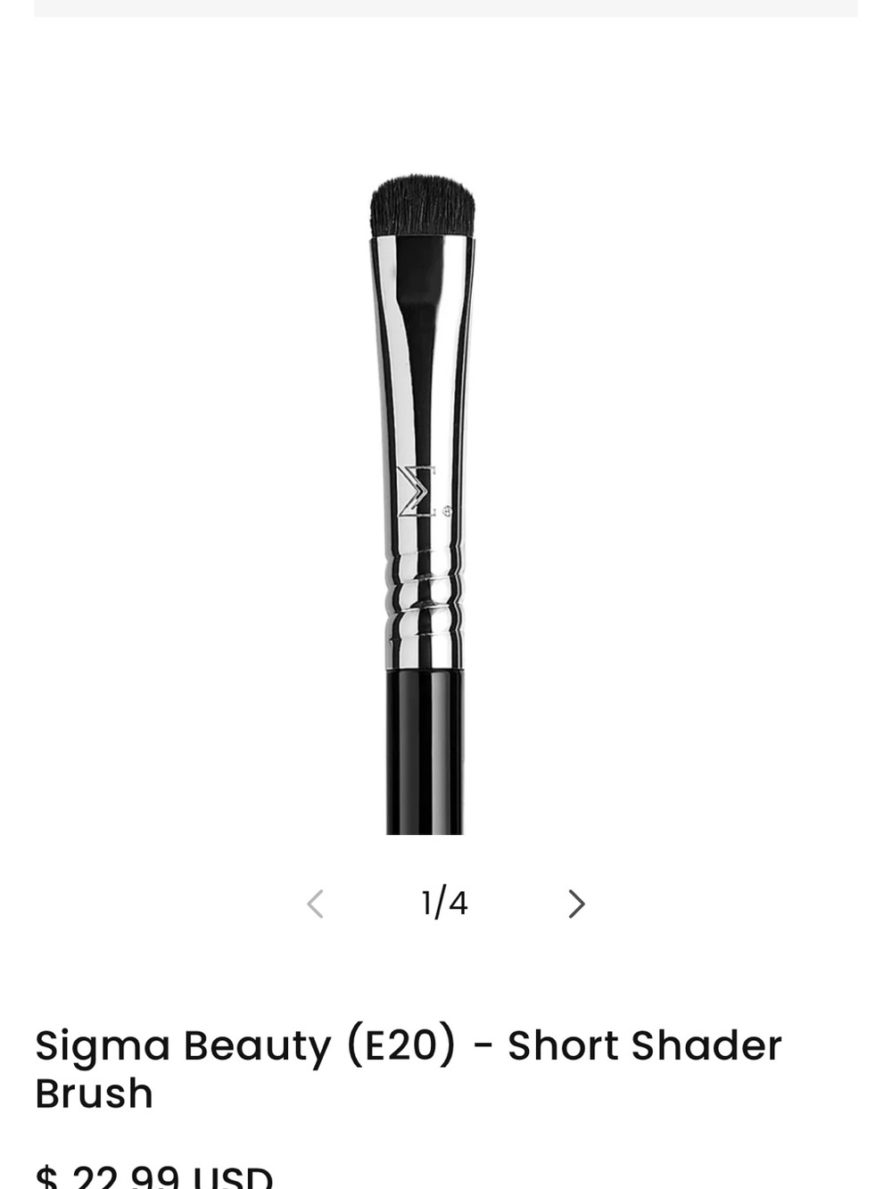 Sigma Beauty Short Shader Brush โ E20 NWT